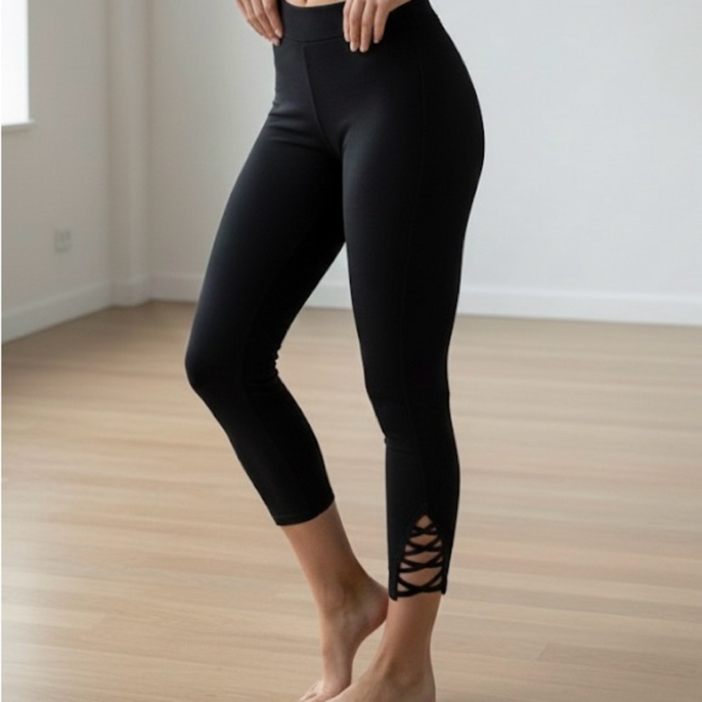 Express Black Cotton-Spandex Blend Leggings, Size S NWOT